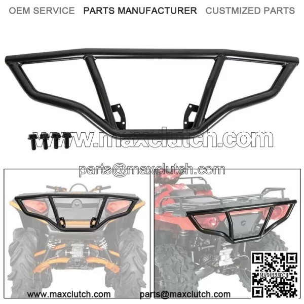 Rear Brush Guard Bumper for 2014-19 Polaris Sportsman 450 570 & ETX Brushguards - Image 3