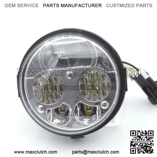 Pair Chrome LED Headlights 4 inch Compatible with Kawasaki Brute Force 750/Teryx For: More than one vehicle - Image 3