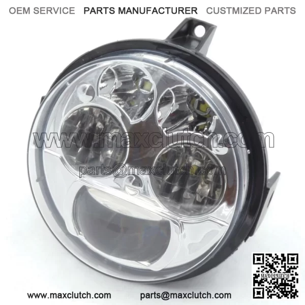 Pair Chrome LED Headlights 4 inch Compatible with Kawasaki Brute Force 750/Teryx For: More than one vehicle - Image 4