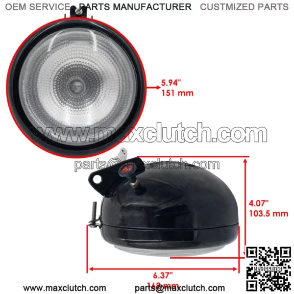 1886656M91 886997M91 886998M91 Work Light Lamp for Massey Ferguson Plow - Image 2