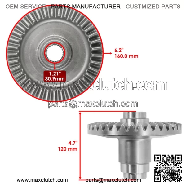 Rear Differential Gear Ring & Pinion For Polaris Sportsman XP 850 2009-2015 - Image 2