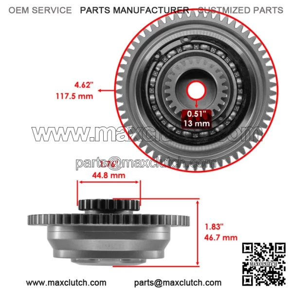 Supercharger Clutch Gear For Yamaha Waverunner FX Cruiser Svho FC1800 2014-2020 For: 2015 Yamaha SVHO - Image 2