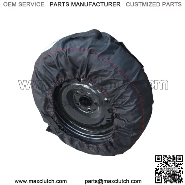 Package Of 4 Black With Black Handle 600D For 22  -31   Tyre Bags Tyre