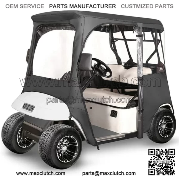 Golf Cart Enclosure for EZGO TXT RXV 2 Passenger, 600D Golf Cart Driving Cover