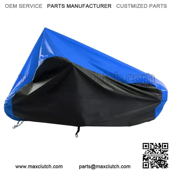 Motorcycle Cover Waterproof UV Dust Protect for Scooter Moped Outdoor Storage M - Image 2