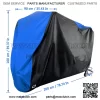 Motorcycle Cover Waterproof UV Dust Protect for Scooter Moped Outdoor Storage M - Image 3