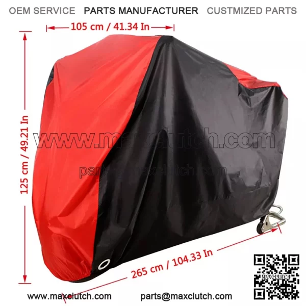 XXL Motorcycle Motorbike Cover Scooter Waterproof UV Protector For X-Pro 150cc - Image 2