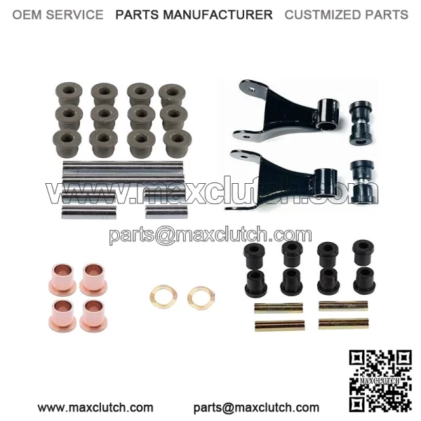 Golf Cart Front Rear end Bushing Kit W/ Shackle for Club Car Precedent 2004-2013
