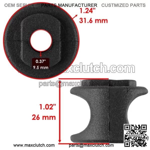 4x Rear Suspension Stabilizer Bushing for Polaris Ranger 500 2005-2006 2008-2009 For: Polaris Sportsman 800 - Image 2