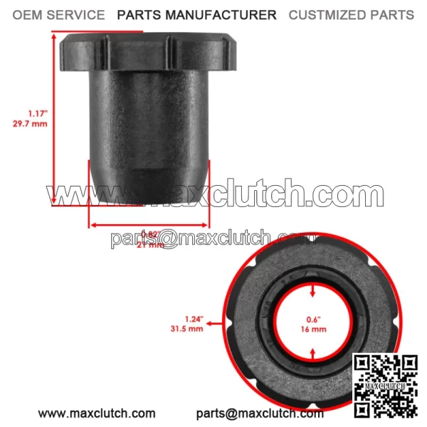 4x Rear Lower Inner A-Arm Bushings w/ Seal For Polaris Sportsman 570 EFI 2014-18 For: Polaris Sportsman 570 - Image 2