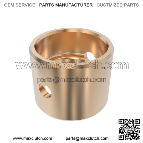 Cylindrical Alloy Bushing with Hole