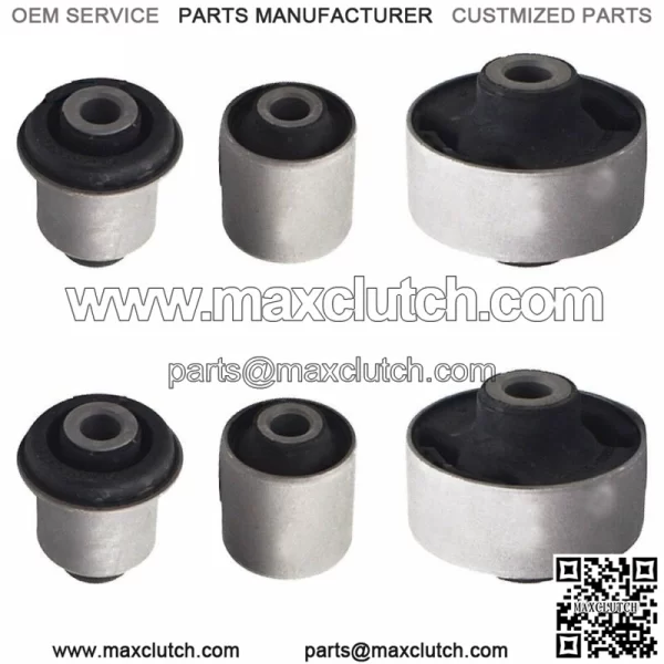 Set of 6 Front Lower Control Arm Inner & Outer Bushing For Accord TL TSX - Image 2