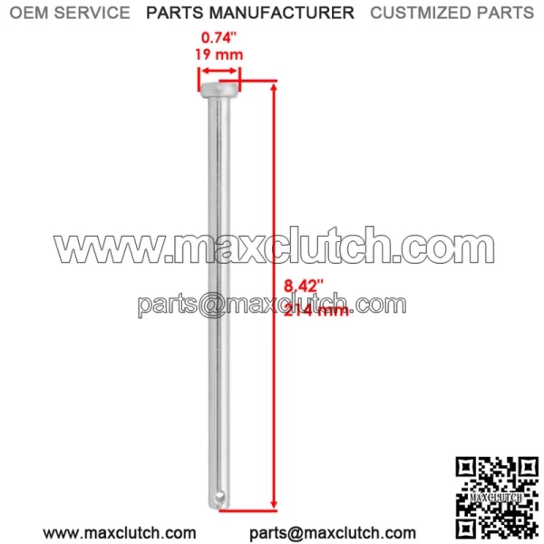Deck Roller Pin for Jonsered GT 52 F / LT 19 A / LT 2122 A / LT 2119 A / Z 42 F - Image 2