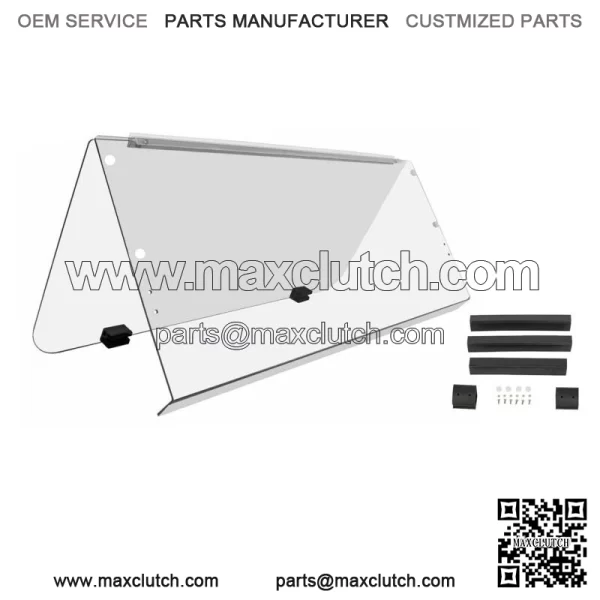 Clear Folding Windshield For 1995-2003 Yamaha G14 G16 G19 Golf Cart Part PC