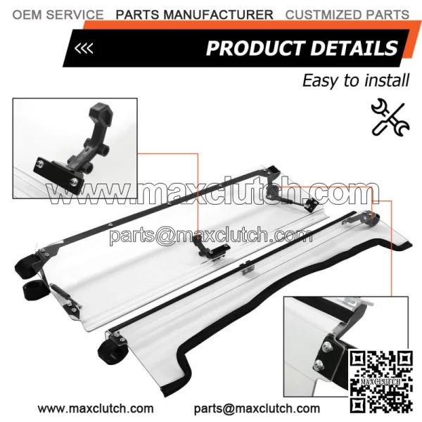 FOR 2012-2013 Teryx 4 750 / 2014-2015 Teryx 4 800 Front Clear Flip Windshield For: More than one vehicle - Image 2