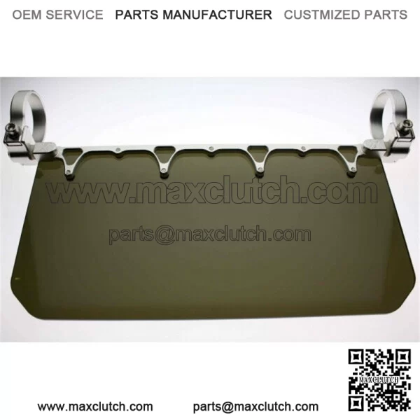 Axia Alloys Aluminum 12" Sun Visor & Clamp Polaris Yamaha Honda RZR Kawasaki  For: More than one vehicle - Image 2