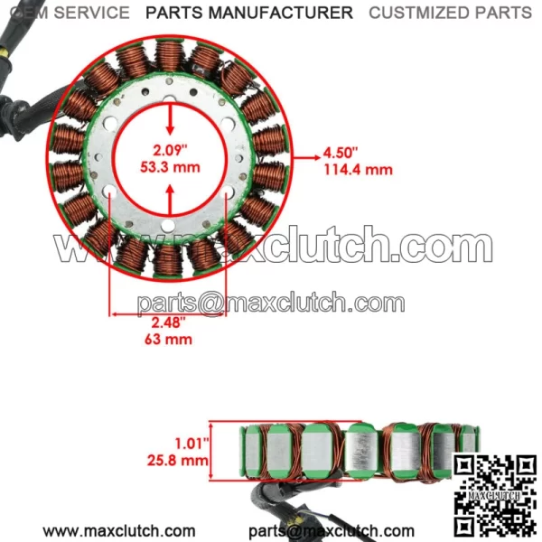 Stator for Honda TRX400FW Fourtrax Foreman 4X4 1995 1996 1997 1998 1999 2000 01 (for: Honda FourTrax Foreman 400) - Image 2