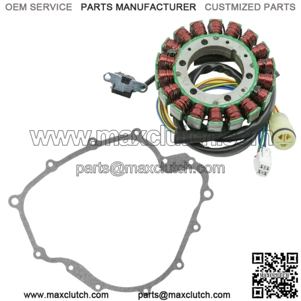 Stator and Gasket for Yamaha Rhino 660 YXR660F 2004 2005 2006 2007 ATV New (for: Yamaha Rhino 660 2006)