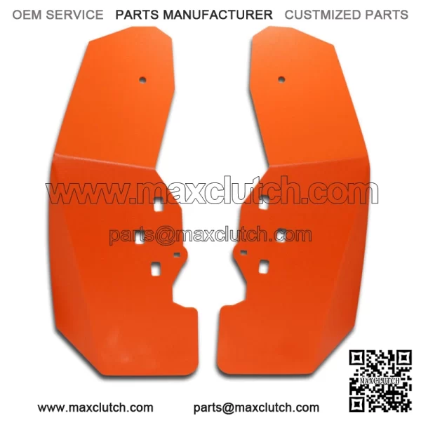 2014 - 2017 Polaris RZR XP 1000 RZR Mud Flap / Fender Flares FRONT SET(2) ORANGE (For: Polaris)