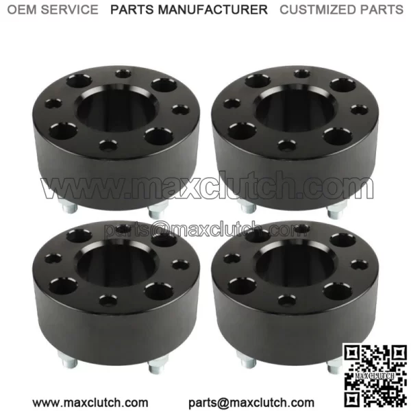 Wheel spacers 2" 4x101.6 mm hub hole 62 mm thread size 1/2"x20 black 4 pcs. - Image 4