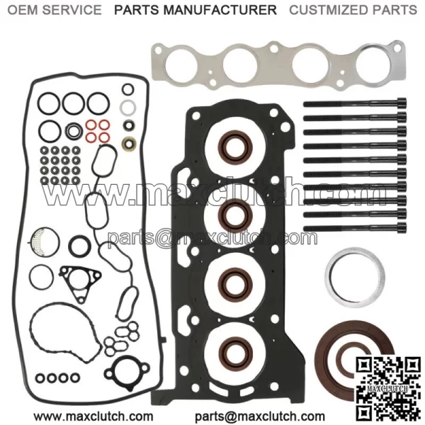 Cylinder Head Gasket with Bolts for 2010-2015 Toyota Prius V Lexus CT200h 1.8L 2ZRFXE