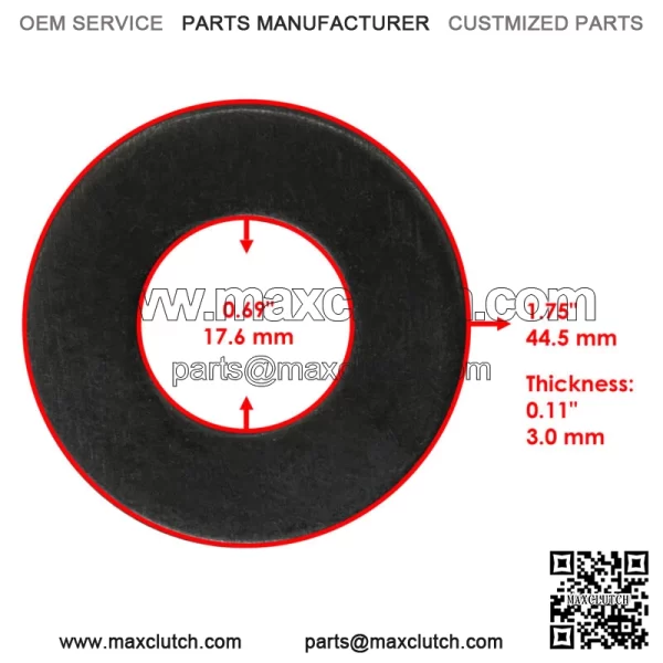 04043-06 Deck Blade Washer For Scag Cheetah SCZ48 SCZ52 SCZ61 SCZ72 - Image 2
