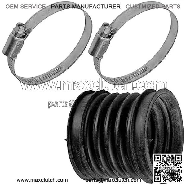 New Air Box Inlet Joint Boot and Clamps For 2003-2008 Suzuki Eiger 400 LT-F400F - Image 3