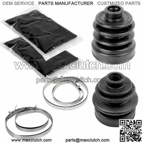 Rear Axle Inner and Outer CV Joint Boot Kit for Yamaha Rhino 660 YXR660F 4WD 2005-2007 (for: Yamaha Rhino 660 2006)