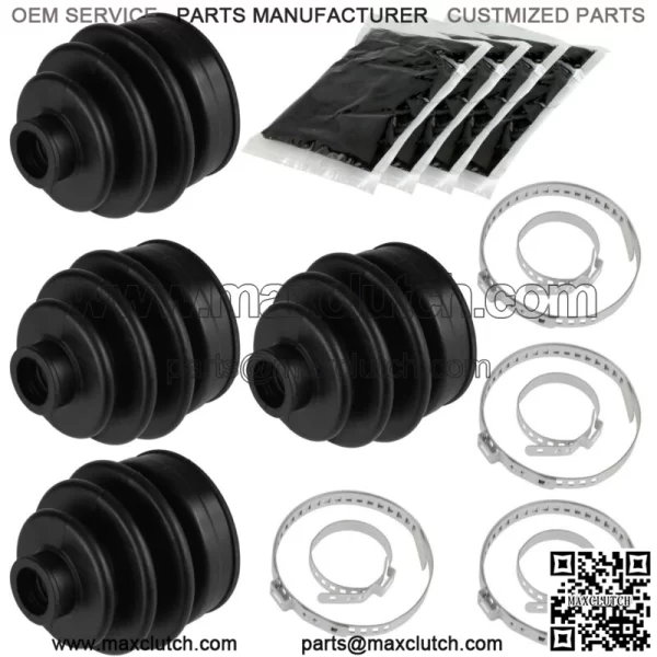 CV Joint Boot Kit for Front Right & Left Axle for Yamaha Rhino 660 YXR660F 4X4 2005-2007 (For: Yamaha Rhino 660 2006)