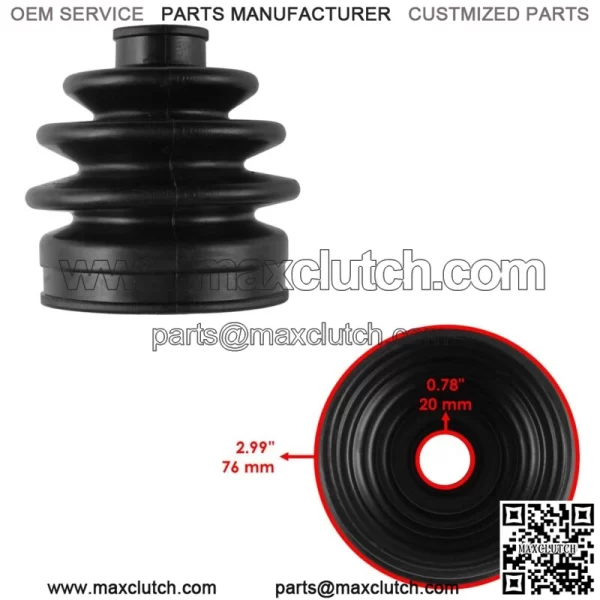 CV Joint Boot Kit for Front Right & Left Axle for Yamaha Rhino 660 YXR660F 4X4 2005-2007 (For: Yamaha Rhino 660 2006) - Image 2