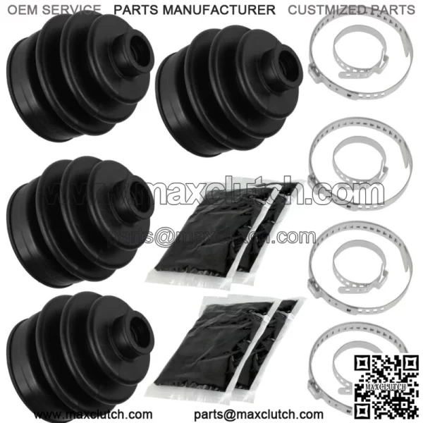 CV Joint Boot Kit for Front Right & Left Axle for Yamaha Rhino 660 YXR660F 4X4 2005-2007 (For: Yamaha Rhino 660 2006) - Image 5