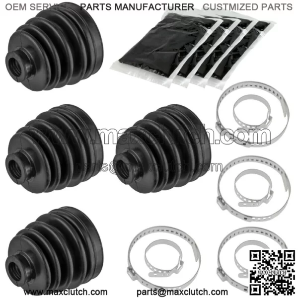2 Rear Axle Inner And Outer CV Boot Kits for Polaris Sportsman 500 4X4 HO 99-05