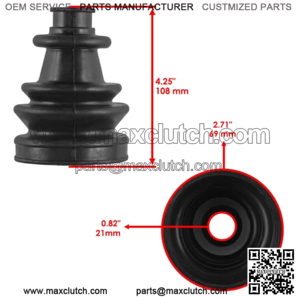 Front Right Left Axle CV Boot Kit for Polaris RZR S 800 EFI 2009-2013 2014 - Image 2