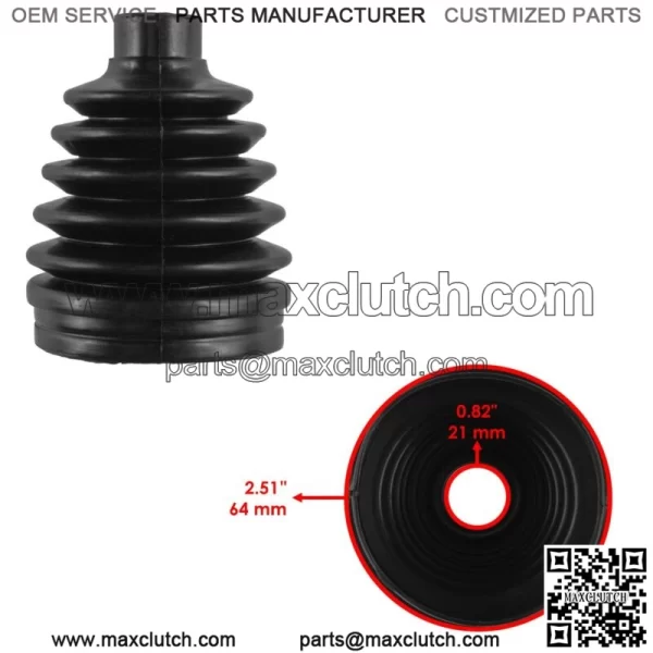 2 Rear Axle Outer Inner CV Boot Kit for Polaris RZR XP 900 2011 2012 2013 - Image 3