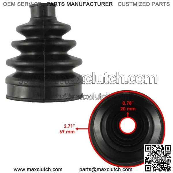 2 Front Axle Outer And Inner CV Boot Kit for Can-Am Commander 1000 4X4 2011 2012 - Image 3
