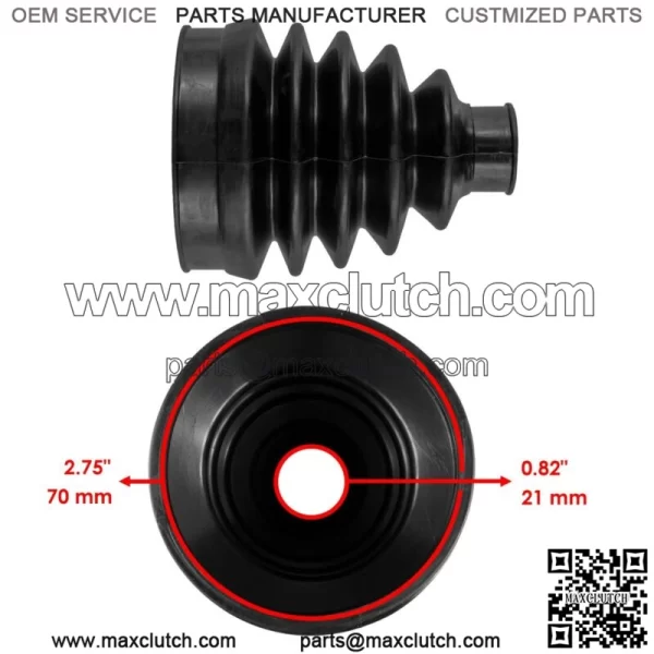 2 Front Axle Inner Outer CV Boot Kit for Can-Am Renegade 800 800R 4X4 2007-2012 - Image 3