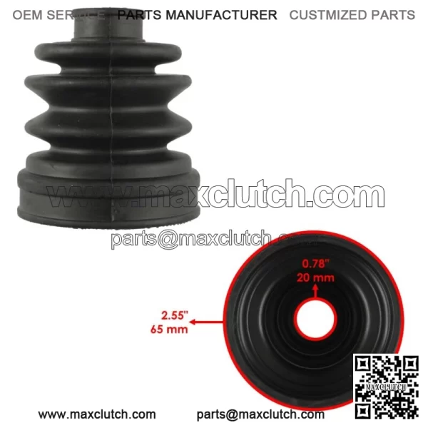 Rear Axle Outer And Inner CV Boot Kit for Yamaha Rhino 700 YXR700F Fi 2008-13(For: Yamaha Rhino 700) - Image 3