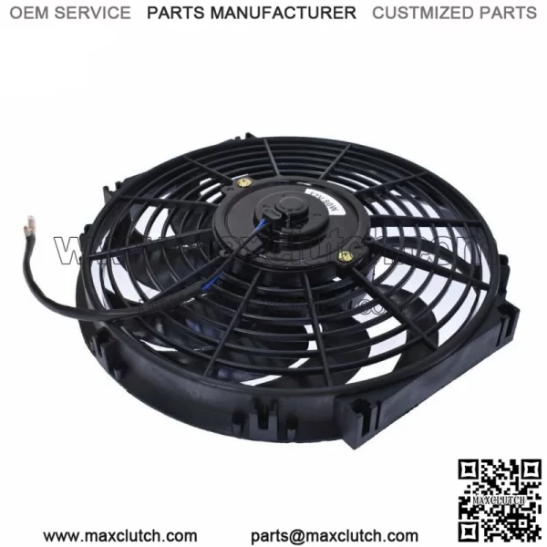 2x 12" Electric Radiator Cooling Slim Fans Push Pull Mount 12V Universal - Image 4