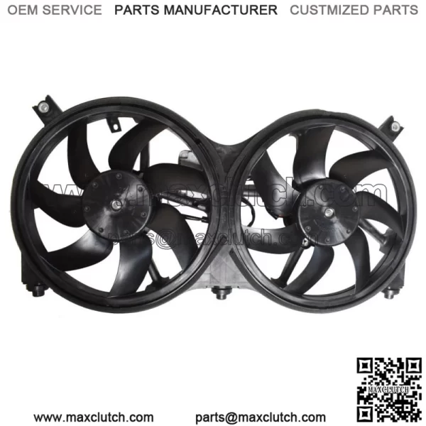 Dual Radiator and Condenser Fan Assembly For Nissan Pathfinder Infinity QX60