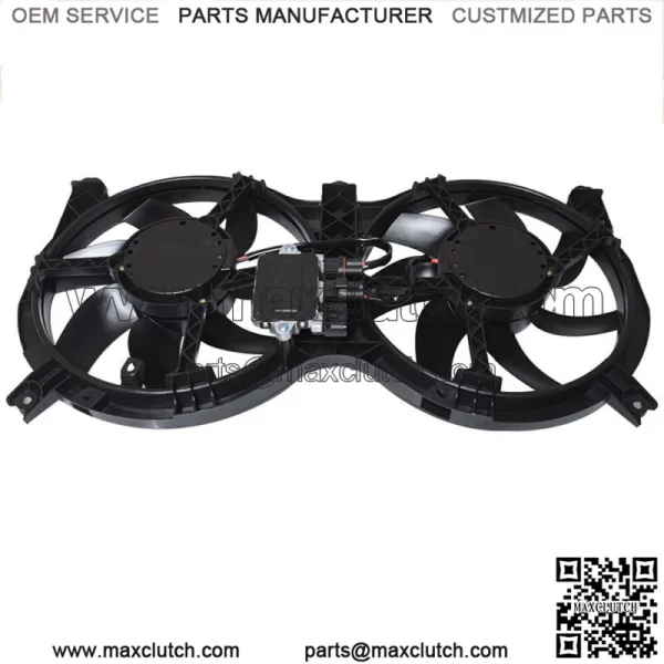 Dual Radiator and Condenser Fan Assembly For Nissan Pathfinder Infinity QX60 - Image 2