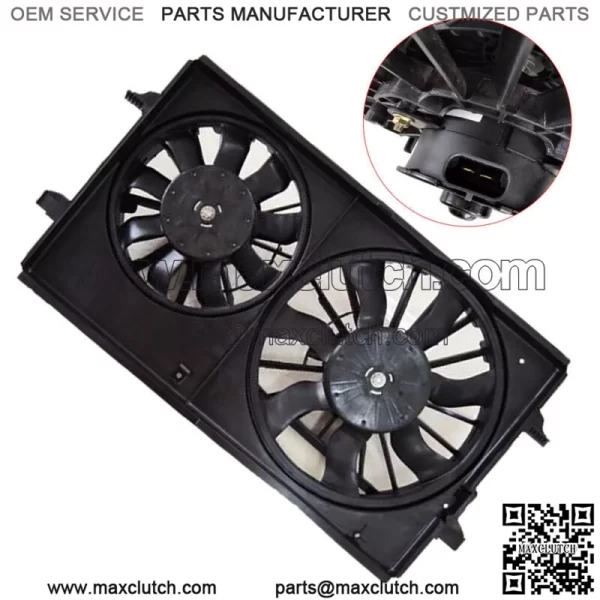 Radiator Cooling Fan Assembly For 2005-2010 Pontiac G6 2004-12 Chevrolet Malibu - Image 3
