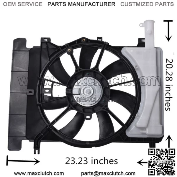 For 2008-2013 2014 Toyota Yaris Scion xD Radiator And Condenser Fan TO3115145 - Image 3