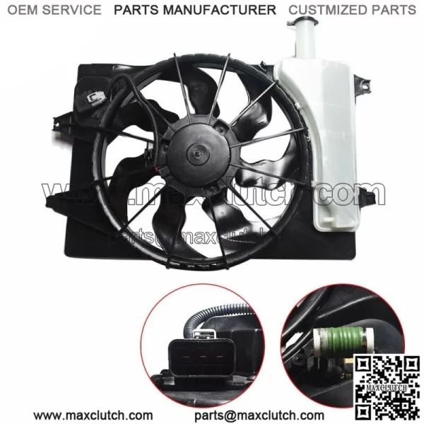 Radiator AC Condenser Cooling Fan Assembly For 2017-2018 Elantra 2.0L HY3115156