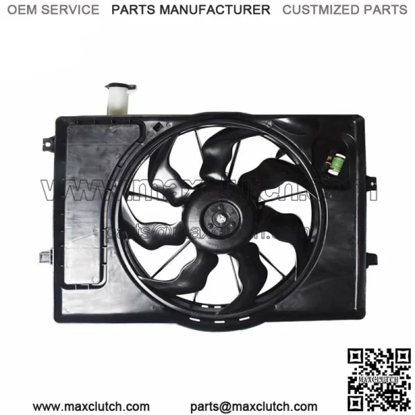 Radiator AC Condenser Cooling Fan Assembly For 2017-2018 Elantra 2.0L HY3115156 - Image 4
