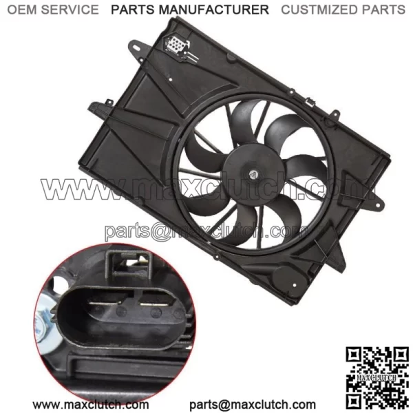 Radiator Condenser Cooling Fan Assembly For 2010-2017 Chevrolet Equinox 2.4L - Image 4
