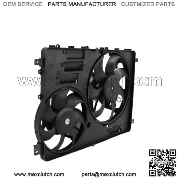 Radiator Cooling Fan Assembly w/ Control Module Shroud for Land Rover LR2 13-15 - Image 3