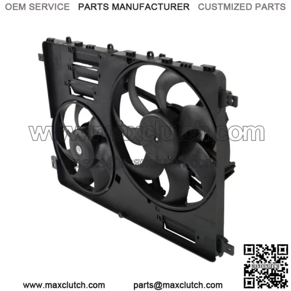 Radiator Cooling Fan Assembly w/ Control Module Shroud for Land Rover LR2 13-15 - Image 5