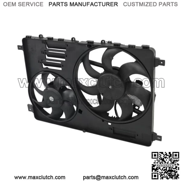Dual Engine AC Radiator Cooling Fan Assembly For 2008-2016 Volvo S80 XC60 XC70 - Image 3