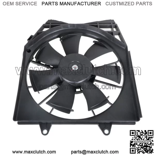 Right Engine Condenser Cooling Fan w/ Shroud Assembly For 2018-2022 Honda Accord
