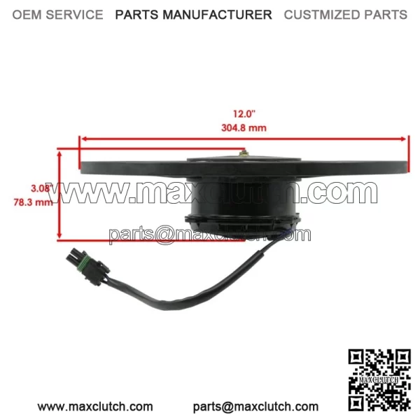 Radiator Cooling Fan Motor fits Polaris 2412447 2413207 - Image 2